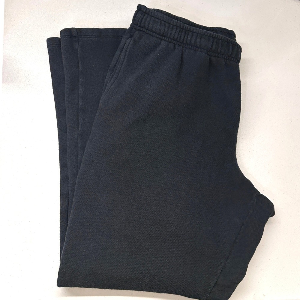 Victoria's Secret PINK Everyday Fleece High Waist Flare Sweatpants Large Black - Picture 6 of 11